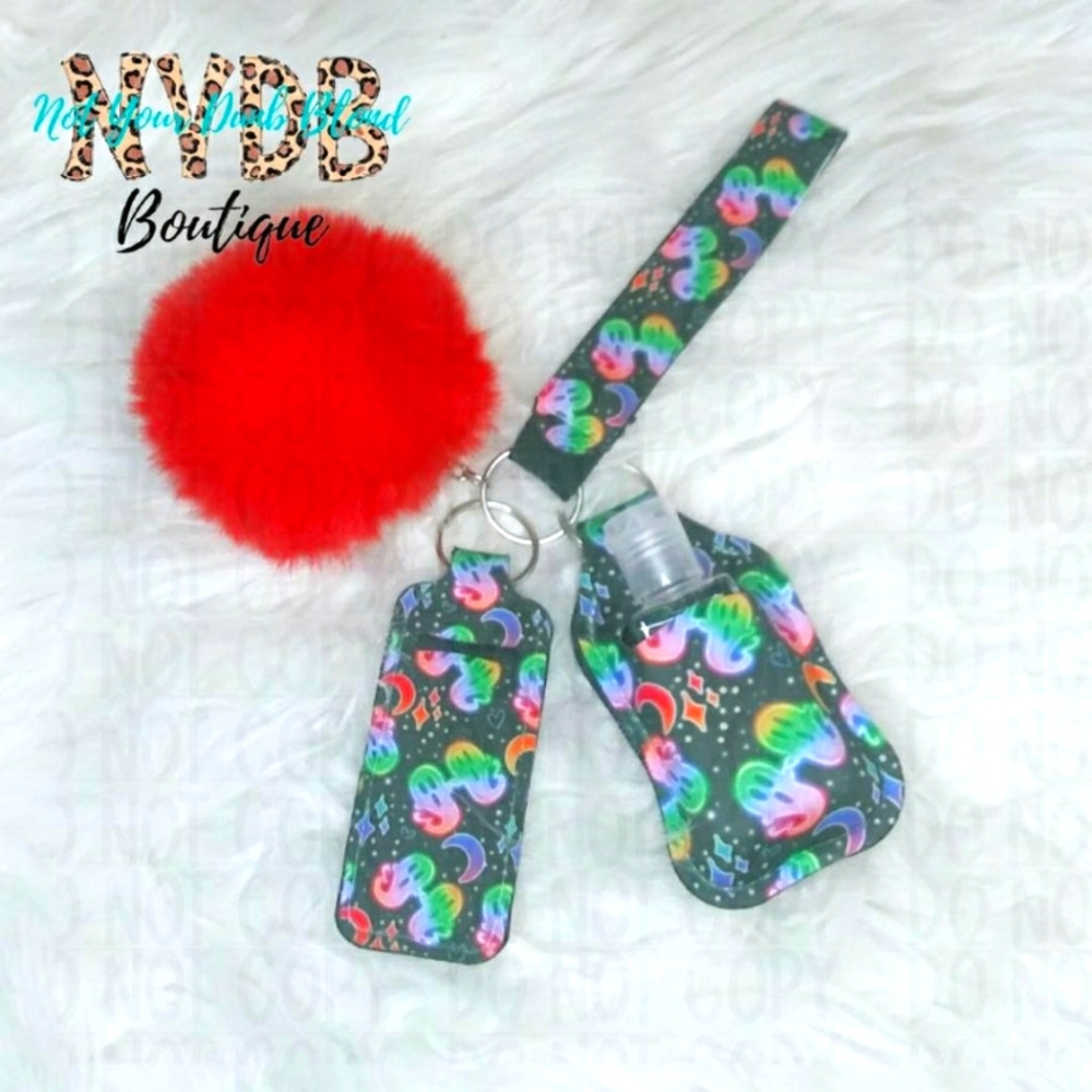 Rainbow Ghost Wristlet Set